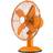 Premier Housewares Orange Desk Fan