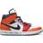 Nike Melody Ehsani x Air Jordan 1 Mid Fearless W- White/Black/Half Blue/Habanero Red