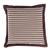 Homescapes Chocolate and Beige Striped Seat Pad Chair Cushions Beige, Brown