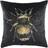 Evans Lichfield Gold Bee Cushion Complete Decoration Pillows Black, Gold