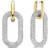 Ti Sento Milano Earrings - Silver/Gold/Transparent