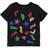 Stella McCartney Kid's Cotton Shape Print T-shirt - Black w Print/Glitter