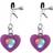 XR Brands Silicone Light Up Heart Nipple Clamps