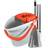 Charles Bentley 'Brights' Microfibre Mop & Bucket Set Orange Cleaning Set