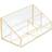 Premier Housewares Clear Glass Makeup Organiser