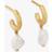 Monica Vinader Nura Keshi Pearl Huggie Earrings Pearl