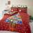 Catherine Lansfield Countdown To Christmas Care Duvet Cover Red, Multicolour