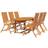 vidaXL 3079644 Patio Dining Set, 1 Table incl. 6 Chairs