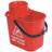 Robert Scott Mop Bucket with Wringer Plastic Red 15L