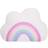 Little Love by NoJo Cloud With Rainbow Decorative Pillow In White X