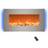 Northwest Electric Fireplace with Backlights, Brushed Silver