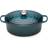 Le Creuset Deep Teal Signature Cast Iron Oval with lid 4.1 L