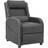 Gaming Racer Recliner Ergonomic Leather Computer Chair Cinema Armchair, Black with Grey Trim