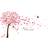 Walplus Home Decoration Sticker Cherry Blossom 320x180cm Pink Family Decal