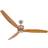 Beacon Lighting Airfusion Akmani ceiling teak/chrome