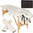 tectake Massage table Set Freddie Headrest, armrests, face pad & bolster cushions beige