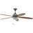 Remote Control Ceiling Fan & Light Satin Nickel