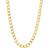 Lord & Taylor Hollow Bevelled Curb Chain Necklace - Gold