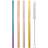 Echo Three Multi Coloured Stainless Steel Mini Straws