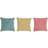 Dkd Home Decor Fringe Complete Decoration Pillows Yellow, Pink, Green (45x45cm)