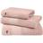 Lacoste Croco Håndklæde, Rose Pâle Guest Towel Pink, White