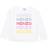 Kenzo Girl's All Over Logo Print Long Sleeved T-shirt - White (K15545)