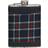 Premier Housewares 8oz Stainless Steel Blue Tartan Hip Flask Storage Container Hip Flask