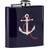 Premier Housewares Hip Flask Anchor Design with Blue Finish Hip Flask