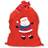 Large Red Traditional Christmas Xmas Sack Father Christmas Design 60cm x 50cm