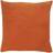 furn. Solo Cotton Velvet Filled Cushion Complete Decoration Pillows Orange (45x45cm)