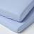 Homescapes Blue Cotton Cot Bed Fitted Sheets 200 Thread Count, 2 Pack