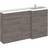 Hudson Reed Fusion RH Combination Unit with 600mm WC Unit 1500mm Wide Brown Grey Avola