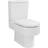 Nuie Provost Close Coupled Toilet with Push Button Cistern Excluding Seat