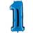 Grabo Balloon Number in Blue XXL riesenzahl 100cm For Birthday Anniversary & Co Nine Party Present Decoration Foil Balloon Balloon Happy Birthday