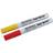 Faithfull FAIPMYELRED Paint Marker Pen Yellow & Red (Pack 2)