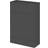 Hudson Reed Fusion Compact WC Unit with Coloured Worktop 600mm Wide Gloss Grey