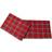 Homescapes Cotton Christmas Prince Edward Tartan Place Mat Red