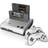 Retro-Bit Retro Duo 2 in 1 Console System for Original NES/SNES, & Super Nintendo Games Silver/Black