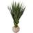 Nearly Natural Spiked Agave Artificial Plant Colored Bowl