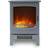 Warmlite WL46040G 1.85KW Jesmond Log Effect Fire Stove Grey