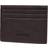 Leather Credit Card Holder for Cash and Cards - Dark Brown