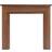 Adam Sudbury Mantelpiece with Downlights in Walnut, 48 Inch