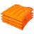 Homescapes of 4, Pad Chair Cushions Orange