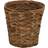 Household Essentials Woven Water Hyacinth Wicker Waste Basket, Natural