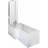 Nuie Square L-Shaped Shower Bath with Front Handed