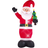 Beliani Christmas Inflatable LED Santa Claus 225 cm Red IVALO