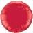 Qualatex 18" Ruby Red Plain Circle Foil Balloon