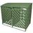 Double Green Wheelie Bin Wooden Storage Shed Store (Building Area )