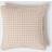 Homescapes 45 Gingham Check Cushion Cushion Cover Beige (45x45cm)