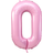 Large 40" Number Pastel Pink Foil Balloon 0-9